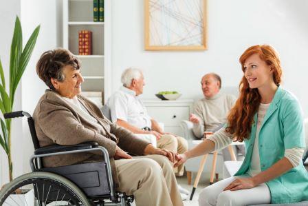 Care professional ready to provide personal support
